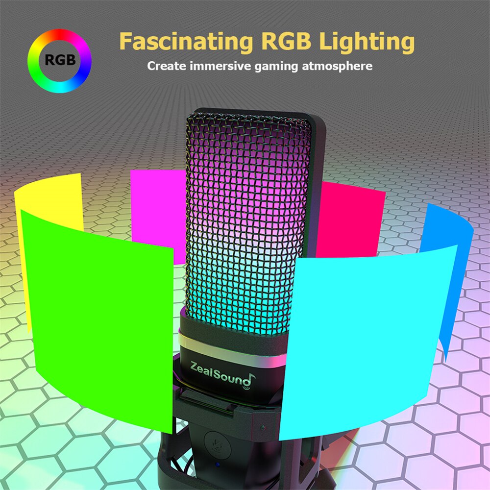Zealsound RGB ghi âm Microphon - đánh giá và giá Xlr Microphone Condenser