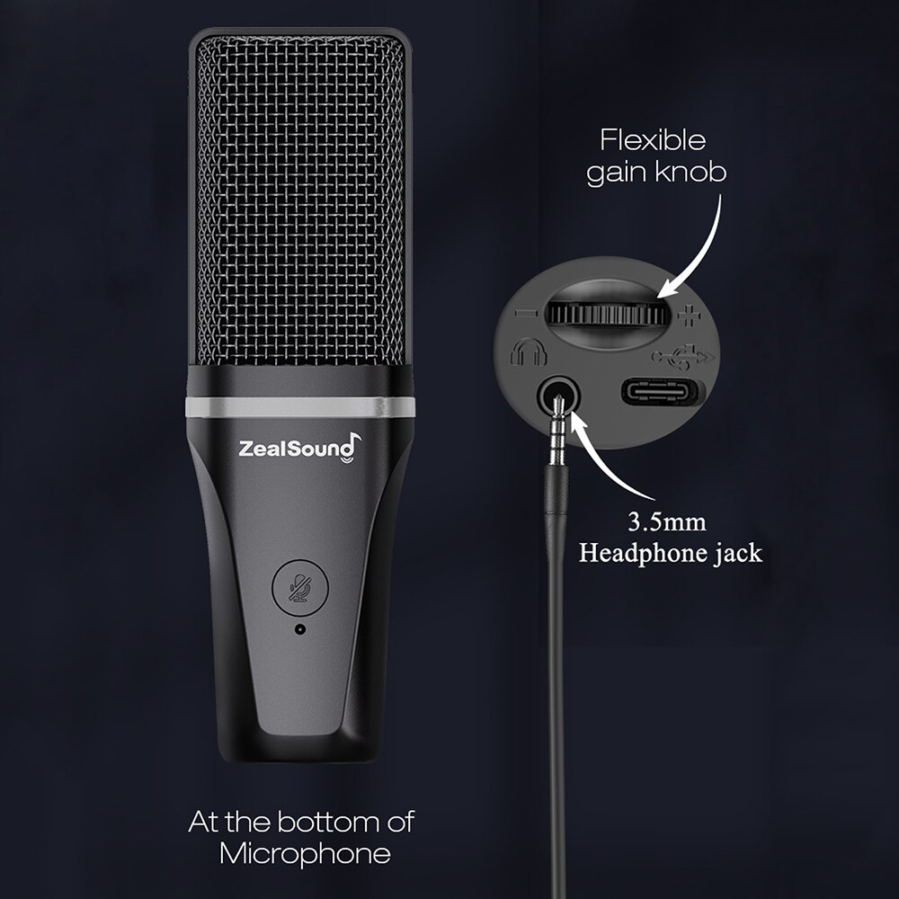 Zealsound RGB ghi âm Microphon - đánh giá và giá Xlr Microphone Condenser