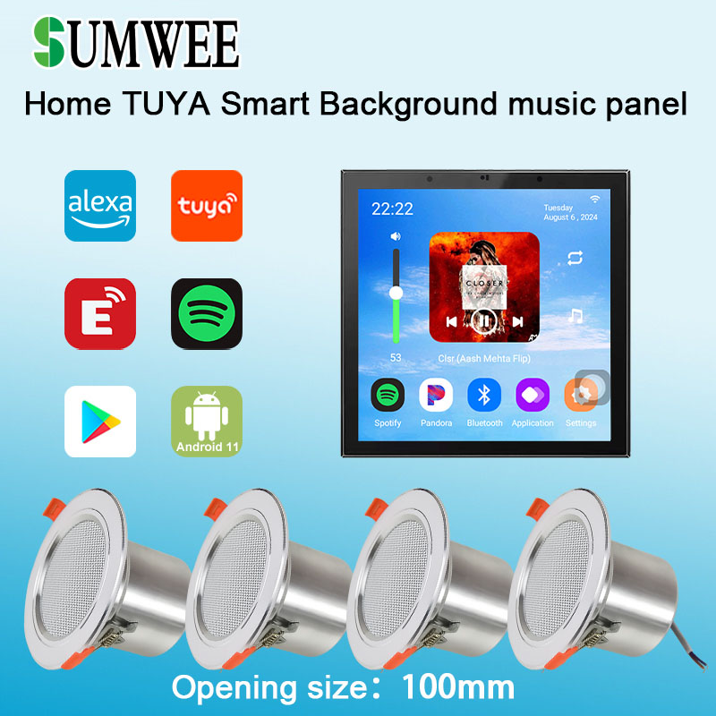 4 Inch Android 11 Tuya Smart H - đánh giá và giá Audio Music Background Free