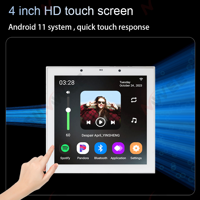 4 Inch Android 11 Tuya Smart H - đánh giá và giá Audio Music Background Free