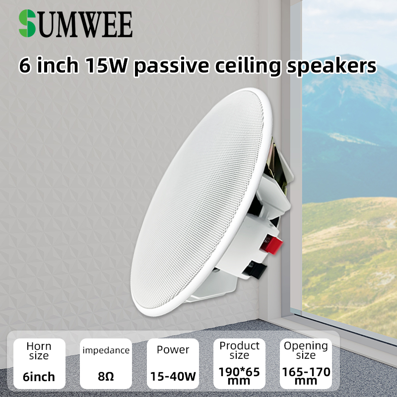 6 Inch 8ohm Ceiling Speaker Fu - đánh giá và giá Audio Music Background Free