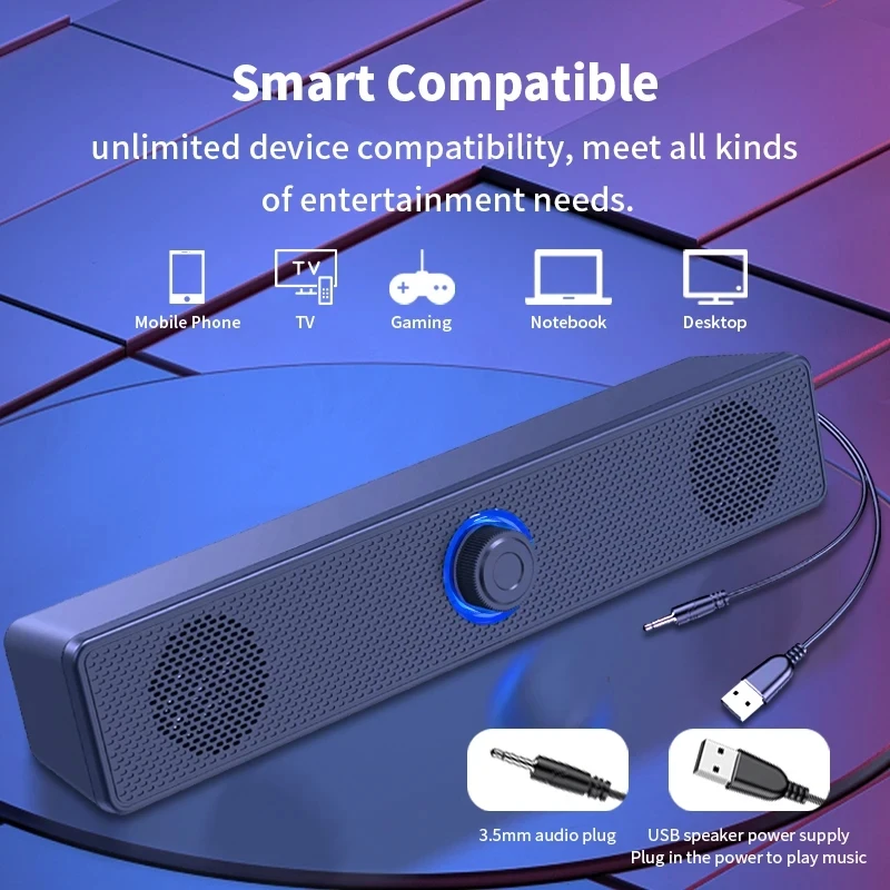 Soundbar Computer PC TV Laptop - đánh giá và giá Audio Music Player Pc